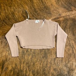 Mauve crop sweater